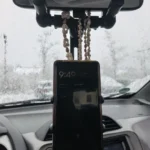 360&deg; Rearview Mirror Phone Mount Rotatable and Retractable photo review