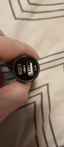 15W Steel Cannon Dual-Port Car Charger - Black & White photo review