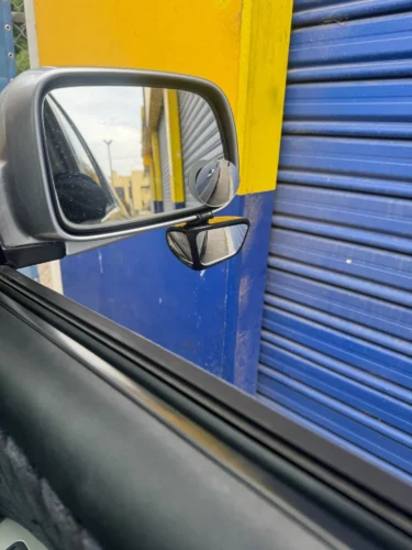 360&deg; Adjustable Blind Spot Mirrors (2-Pack) Black, Red, White & Blue photo review