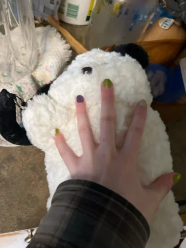 Hanging Tissue Holder Dog Plush - White & Brown photo review