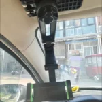 Retractable Sun Visor Phone Mount (360&deg; Rotating) Grey & Green photo review