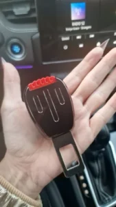 Seat Belt Clip Extender Inserts (1&ndash;2 Pack) Black & Grey photo review