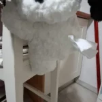 Hanging Tissue Holder Dog Plush - White & Brown photo review