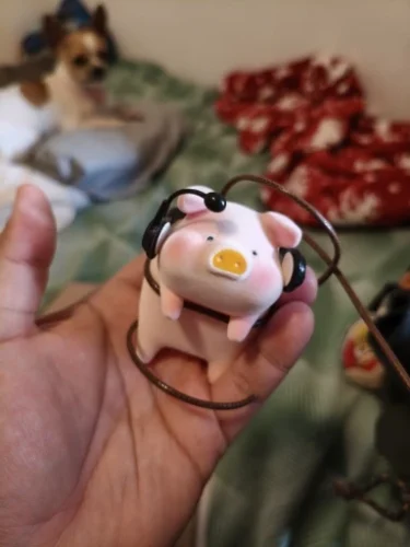 Cool Pig With Glasses Rearview Mirror Pendant photo review