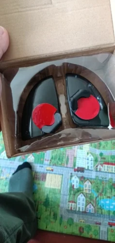 360&deg; Adjustable Blind Spot Mirrors (2-Pack) Black, Red, White & Blue photo review