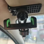 Retractable Sun Visor Phone Mount (360&deg; Rotating) Grey & Green photo review