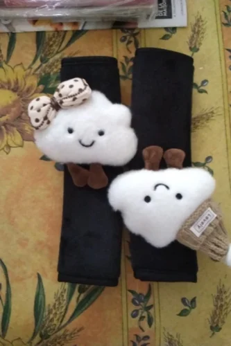 Cartoon Cloud Bow Seatbelt Pads (2-Pack) photo review