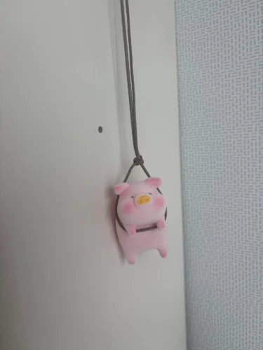Cool Pig With Glasses Rearview Mirror Pendant photo review