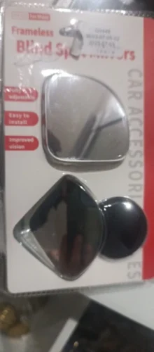 Frameless Blind Spot Mirrors (2-Pack) Round or Oval Styled photo review