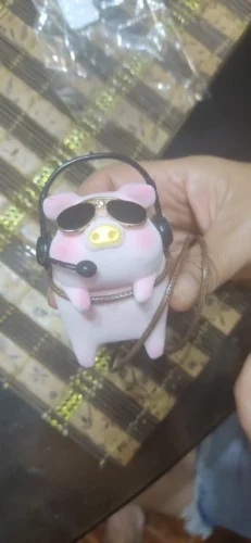 Cool Pig With Glasses Rearview Mirror Pendant photo review