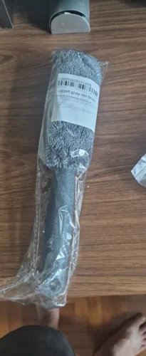 Microfiber Wheel & Rim Cleaning Brush - Blue & Grey photo review