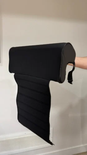 Leg Support Car Seat Extender (Memory Foam) Black, Beige & Coffee photo review