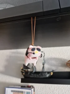 Cool Pig With Glasses Rearview Mirror Pendant photo review