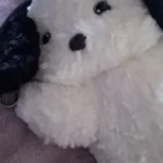 Hanging Tissue Holder Dog Plush - White & Brown photo review