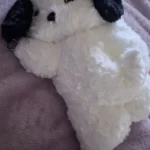 Hanging Tissue Holder Dog Plush - White & Brown photo review