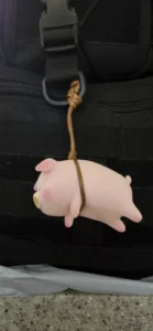 Cool Pig With Glasses Rearview Mirror Pendant photo review