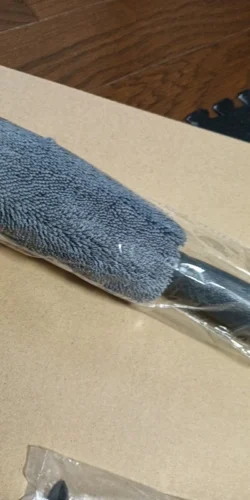 Microfiber Wheel & Rim Cleaning Brush - Blue & Grey photo review