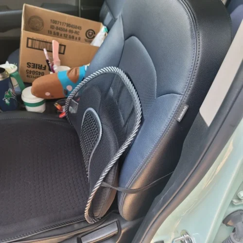 Gel Cool Summer Seat Cushion - Black & Blue photo review