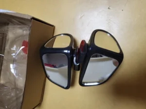 360&deg; Adjustable Blind Spot Mirrors (2-Pack) Black, Red, White & Blue photo review