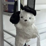 Hanging Tissue Holder Dog Plush - White & Brown photo review