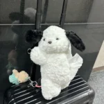 Hanging Tissue Holder Dog Plush - White & Brown photo review