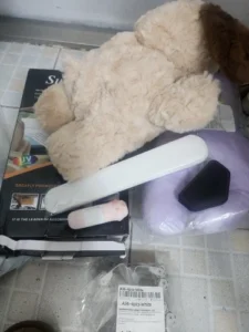 Hanging Tissue Holder Dog Plush - White & Brown photo review