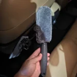 Microfiber Wheel & Rim Cleaning Brush - Blue & Grey photo review