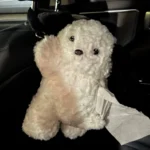 Hanging Tissue Holder Dog Plush - White & Brown photo review