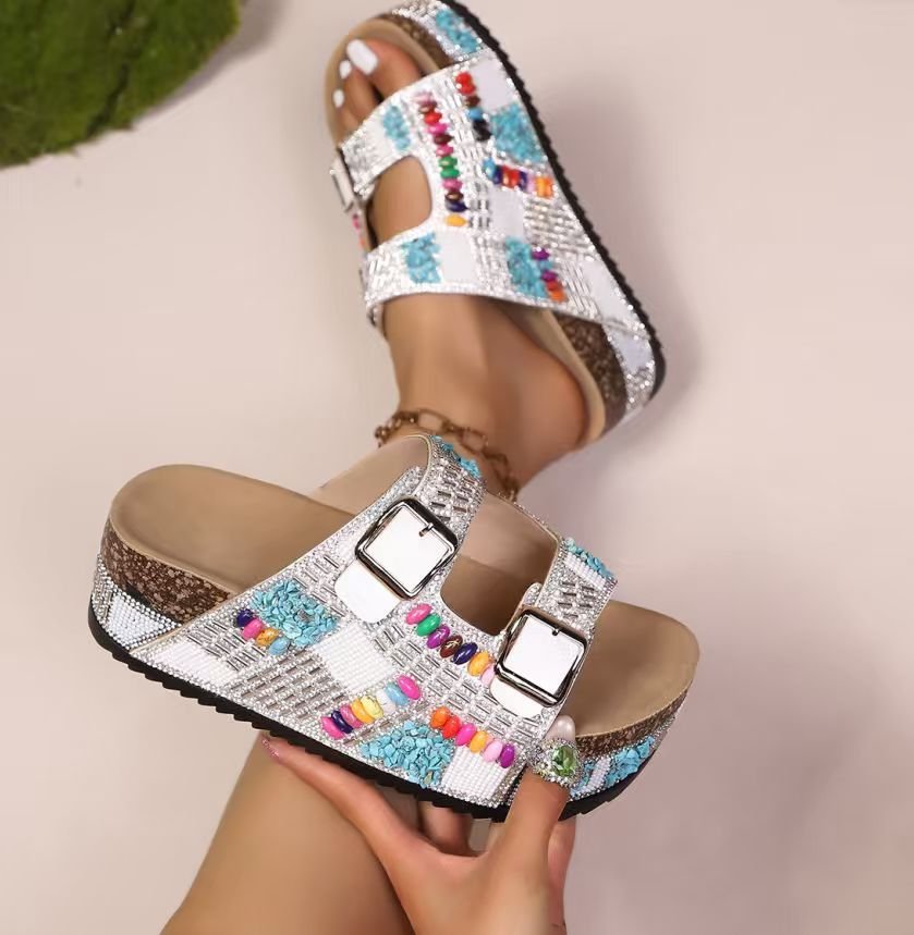 Coastal Boho Platform Sandals - Image 8